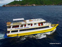 A typical Phuket liveaboard diving boat